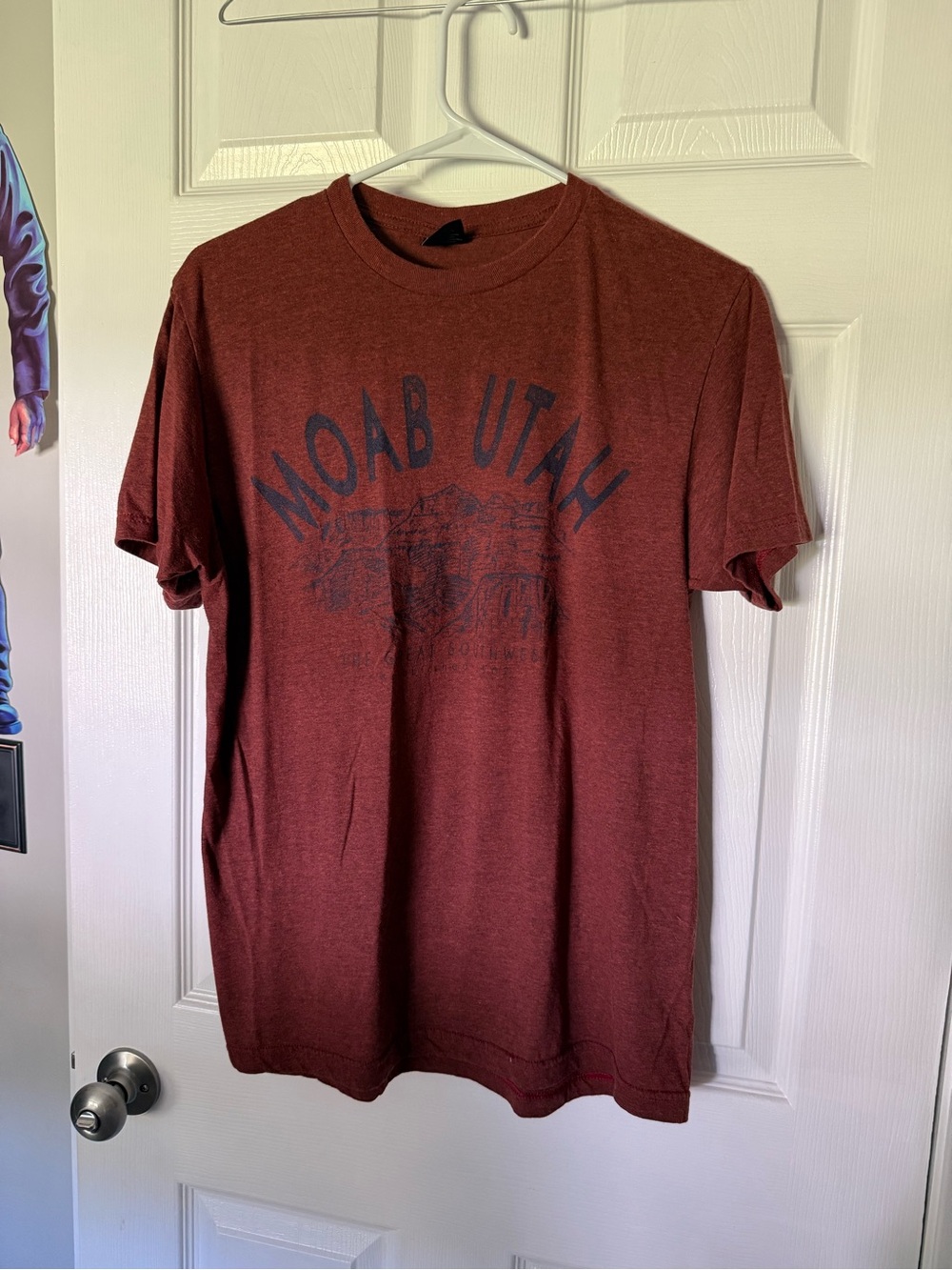 Moab Utah Graphic Tee - Rust Red Men’s T-Shirt